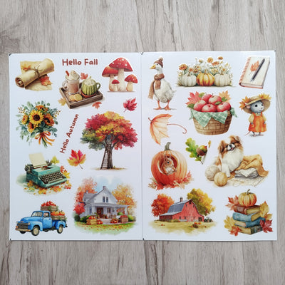 Autumn Memories Transfer Stickers 2 Sheets