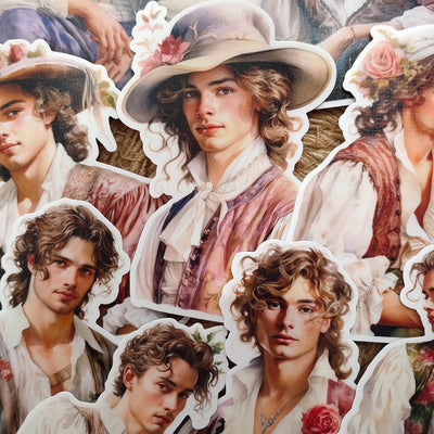 Flower Gentleman Stickers