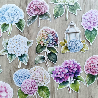 Hydrangea Stickers 24PCS