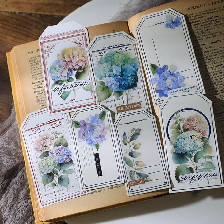 Purple-hydrangea-sticker-for-journaling