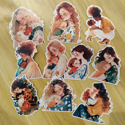 Mom and Child Sticker