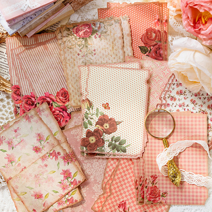 red-flower-scrapbook-paper