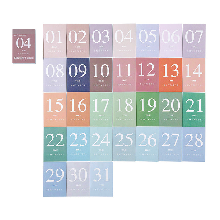 macarons color calendar sticker