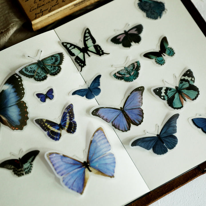 green butterfly stickers