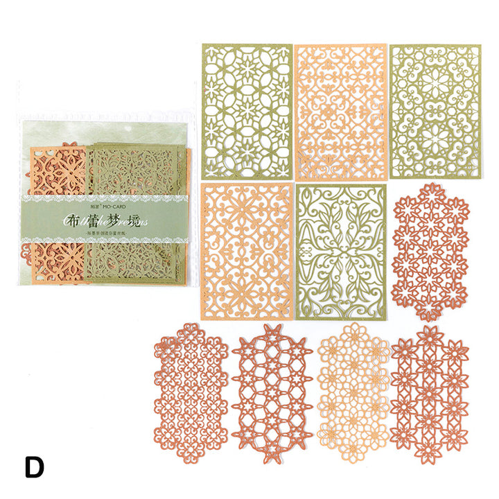 rectangle lace die cut paper