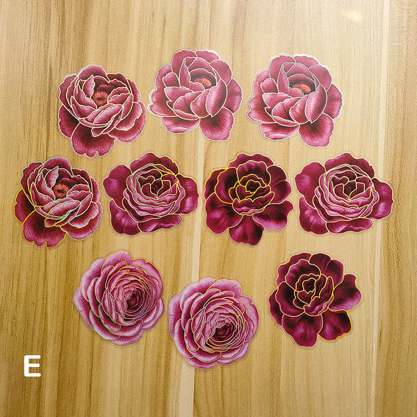 flower stickers for journal